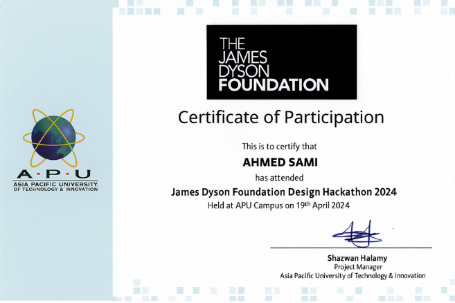 James Dyson Foundation Hackathon
